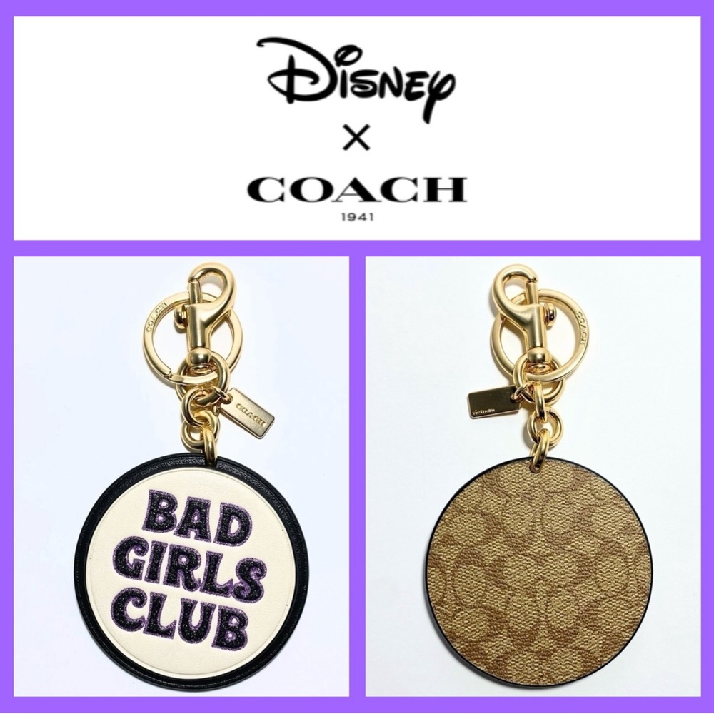 Coach X Disney Keychain Bag Charm Villains Collection Limited Ed. Bad Girls Club